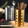 Tubo de Sucção Extra Alto de Aço Inoxidável Tubo para Hashi Tubo para Colher de Sopa Utensílios de Mesa Gaiola Gaiola Drenante Cozinha Prateleira de Armazenamento para Utensílios de Cozinha