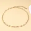 Corrente de cintura Fina feminina decorativa com vestido de terno cintura apertada corrente com pingente de metal cinto all-match ins moda