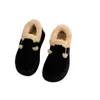 Botas de Neve Estilo Ins para Mulheres 2025 Inverno Novo Retro Sapatos Birkenstock para Mulheres Botas Curtas Forradas com Lã Flats Sapatos de Algodão com Pelo