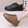 Zapatos de Algodón con Suelas Gruesas, Antideslizantes, Cálidos, Casuales y Cómodos Zapatos de Mamá, Nuevo Estilo de Invierno para Mujeres, Forrados de Felpa y Botas de Nieve Engrosadas