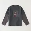 Conjunto de Otoño para Niñas 2026 Nuevo y Moderno Conjunto de Dos Piezas para Niños Primavera-Otoño: Sudadera y Jeans Falsos de Dos Piezas para Niños Mayores