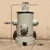 Estilo industrial de hierro retro personalidad creativa hidrante de incendios grande con tapa pie cubo de basura de metal sala de estar exterior barril