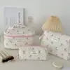 Neceser de maquillaje de oso rosa transfronterizo para mujer, portátil, de gran capacidad, bolso de mano, neceser de aseo, bolsa para guardar cosméticos y productos para el cuidado de la piel