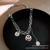 Nuevo Modelo 2025 Collar con Forma de Corazón para Mujer, Diseño de Doble Capa, Cadena de Suéter de Lujo Nicho, Collar en Capas, Doble Capa