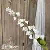 Flores de Casamento Brancas Simulação Flores de Casamento Arranjo de Cena Flores Artificiais Paisagismo Flores de Fileira no Chão Decoração Suave Arte Floral Arranjo de Flores Rosas
