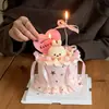 520 Día de San Valentín Lindo Conejo Miffy Adornos de Decoración para Pastel Tarjeta de Confesión de Pareja Tarjeta Inserto Enchufe