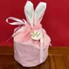 Bolsas de Veludo para Doces de Casamento, Bolsas de Veludo com Orelhas de Coelho para Doces, Caixas de Veludo para Doces de Casamento, Sacolas de Presente, Sacolas de Tecido de Mão, Lembrancinhas