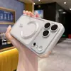 Adequado para 17Promax Capa de Celular Magnética com Escudo Fosco Que se Transforma Instantaneamente em Capa de Celular, Iphone16 Metal Galvanizado com Acabamento Fosco, Apple 14/15