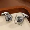 Gemelos Europeos y Americanos de Cobre con Nuevo Giro, Accesorios de Camisa Estilo Francés, Pines de Puño para Traje de Hombre y Mujer, Regalos de Negocio, En Stock