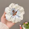 Diadema de Punto de Lana Rayada Estilo Coreano Simple Otoño Invierno Alta Gama Elegante Versátil Scrunchie Cuerda para el Cabello Accesorio para el Cabello