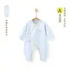 Ropa de una pieza para bebé Clase A, Algodón Puro para Primavera y Otoño, Ropa para Bebé Recién Nacido de 0 a 3 Meses, Mameluco, Conjunto sin Costuras de Manga Larga Estilo Kimono