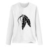 Sudadera Holgada Estampada de Primavera 2023 Cuello Redondo Manga Larga de Algodón Base Fresca Dulce Manga Larga Negra