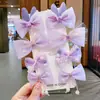 Grampo de Cabelo Flor Laço Fofo Estilo Coreano Acessório de Cabelo para Meninas Pequenas, Presilha para Franja, Grampo de Cabelo para Crianças, Não Danifica o Cabelo, Acessório de Cabelo para Meninas