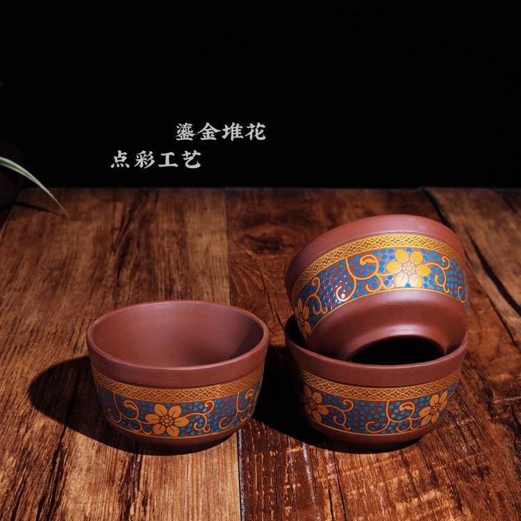 鎏金堆花茶杯100ml