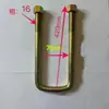 Fabricante tornillo en U abrazadera de placa de acero de arco cuadrado para camión remolque Sanma 14 de grosor 16 de grosor