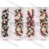 Nueva Decoración de Boda: Arreglo Floral de Rosas, Arco de Hortensias, Pasarela Floral, Guía de Camino Floral, Flores de Seda para Boda, Producto Terminado, Arreglo Floral de Mesita de Noche