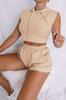 Primavera/Verano 2026 Transfronterizo Nuevo Moda Femenina Amazon Ebay Venta Caliente Chaleco con Capucha Bolsillo Pantalones Cortos Conjunto Casual