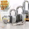 Cerradura de Seguridad Shengli de Haz Largo Cromada Candado Atómico Núcleo de Cobre Cerradura de Llave de Media Luna Soporte OEM