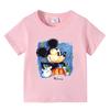 Lote misto de algodão puro crianças T-shirt manga curta verão bebê desenhos animados estampado top meninos meia manga verão meninas roupas infantis