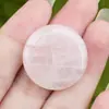 Disco de Cristal Rúnico Grabable y Tallable de 25 mm Piedra Natural Personalizado DIY Accesorios de Joyería Adornos Venta al por Mayor