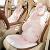 Cuatro Estaciones universal reposacabezas de coche felpa suave y cómodo almohada de cuello para coche almohada linda flor soporte lumbar para coche