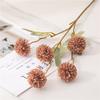 Simulación de diente de león de 5 cabezas, decoración del hogar, accesorios de fotografía de boda individuales, bola de otoño, crisantemo, flores falsas al por mayor