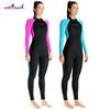 Traje de Buceo de una Pieza Transfronterizo de 3/2 mm para Mujer, Traje de Buceo de Manga Larga a Prueba de Frío y Cálido, para Snorkel, Surf, Natación de Invierno, Traje de Baño de Buceo