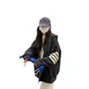 Chamarra con Capucha Sudadera Americana Cárdigan de Primavera y Otoño Ropa de Trabajo Versátil Diaria Top Holgado Perezoso Chaqueta Ins