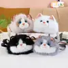Bolsa de Felpa de Gato Linda, Bolso de Hombro de Felpa de Gato Realista Estilo Nuevo, Mochila Cruzada para Niñas
