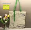 Saco de lona exposto fita portátil personalizado ombro saco de algodão presente tote de compras