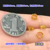Plata de Ley S925 Chapada en Oro Onda de Agua Nube Auspiciosa Separador Anillo Cerrado Juguete de Cristal Cuerda Trenzada para Mano Collar Accesorios DIY
