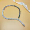 Plata de ley S925 collar de lujo ligero de alta calidad realmente muchos colores de cáñamo combinados cristal Perla cadena para suéter personalizada hecha a mano con cuentas mujer