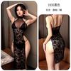 Noche Larga Lencería Sexy Deseo Puro Sexy Slim Cintura Alta Abertura Encaje Tentación Vestido Qqny Femenino 1830