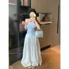 Top de alça única xadrez ombro a ombro para mulheres, estilo coreano de verão, top justo com design irregular