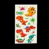 Adesivos de Tatuagem de Animais de Desenho Animado para Crianças, À Prova d'Água e Duradouros, Adesivos Fofos de Espaço, Adesivos Culturais e Criativos à Prova d'Água e Suor para Festas