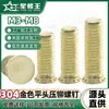 Parafusos de rebitagem de ouro de aço inoxidável 304 parafusos de rebitagem de cabeça chata parafusos de placa de pressão fabricantes atacadistas M3 / M4 / M5 / M6