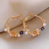 Brincos exagerados azuis de agulha de prata Klein estilo Hong Kong, brincos retrô da moda, brincos simples e personalizados de alta qualidade para mulheres