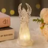 Anjo Pequeno Luminoso Colorido Novo Transfronteiriço Cristal Acrílico Enfeites de Anjo Decoração de Natal Anjo Luz Noturna