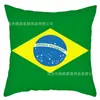 Funda de Almohada con Bandera Nacional de la Copa Mundial 2026 para Sala de Estar Sofá Mesita de Noche Funda de Cojín Estampada Digitalmente Venta al por Mayor de Fábrica