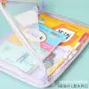 Bolsa de clasificación temática en forma de L, bolsa para documentos, bolsa de almacenamiento para tareas con cremallera, bolsa de almacenamiento para estudiantes de malla con apertura grande, transfronterizo