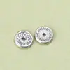 Jinluwang Plata S925 Retro DIY Hecho a Mano Hilo de Cuentas Retorcidas Espaciador Espaciador Pieza de Flor Jiugong Loto Accesorios