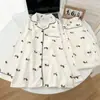 Yunduo Algodón Otoño 2025 Pijama de Mujer Pantalón de Manga Larga Cárdigan Solapa Pijama Traje Casual de Mujer Ropa para el Hogar
