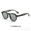 Armações de Óculos com Rebites em Estoque na Fábrica Óculos de Sol com Proteção UV Óculos de Sol de Acetato com Pino Moda Óculos de Sol Femininos