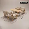 Sofá silla elegante de alta gama para cafetería, combinación de mesa redonda tipo hongo, combinación de mesa y silla para tienda de té con leche, fábrica de sofás sillas individuales