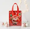 Serie Pintada del Fabricante de Bolsas Laminadas de Tejido No Tejido, Bolsas de Regalo Impermeables Navideñas Serie de Santa Claus, Bolsas para Dulces de Halloween