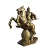 Estatua Personalizada de Bronce Fundido de un General Montando un Caballo, Escultura Grande de Caballo de Guerra, Escultura de Figura de Latón de un Jinete, Fabricante de Esculturas de Bronce de Hebei