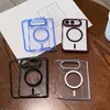 Aplicável para Capa de Celular Magnética Platinum Duo para iPhone Alta Transparência Proteção contra Quedas Apple Duo Dobrável Tela Larga Cobertura Total Capa Protetora