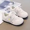 Tenis de velcro para niña, nuevos tenis de gato de dibujos animados de otoño, zapatos casuales para niños, zapatos antideslizantes de suela blanda Forrest Gump
