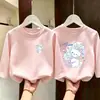 Camiseta de manga larga 100% algodón para niña, nuevo modelo 2026, camiseta básica de cuello redondo para niños mayores, top casual, ropa interior casual para bebé