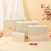 Caja de Dulces para Boda, Caja de Regalo de Terciopelo Estilo Chino para Boda y Dama de Honor, Caja de Regalo Portátil, Caja Vacía para Recuerdos